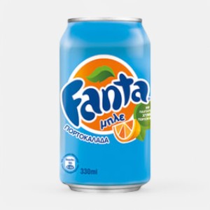 Πορτοκαλάδα Fanta Μπλε 330ml